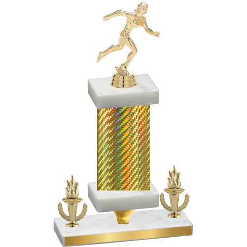 Premium Single Gold Carbon Fiber Victory Running Trophy