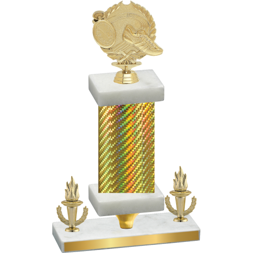 Premium Single Gold Carbon Fiber Victory Running Trophy