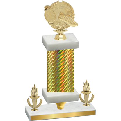 Premium Single Gold Carbon Fiber Victory Running Trophy