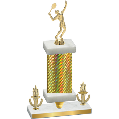 Premium Single Gold Carbon Fiber Victory Tennis Trophy