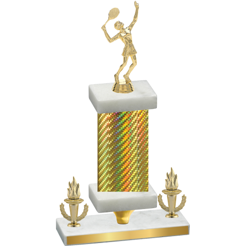 Premium Single Gold Carbon Fiber Victory Tennis Trophy