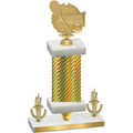 Premium Single Gold Carbon Fiber Victory Tennis Trophy