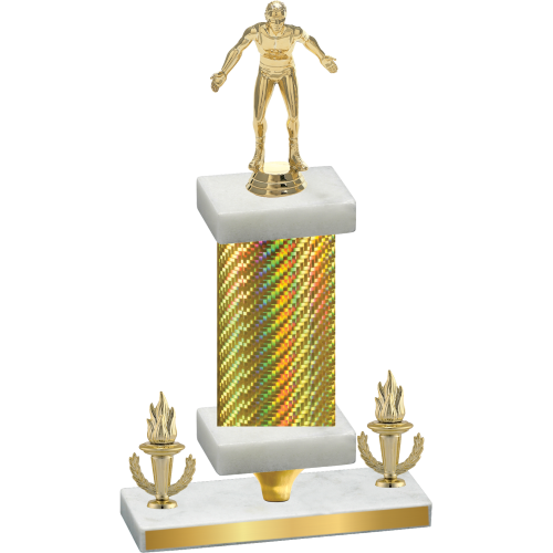 Premium Single Gold Carbon Fiber Victory Wrestling Trophy