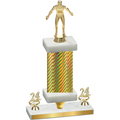 Premium Single Gold Carbon Fiber Year Wrestling Trophy