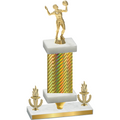 Premium Single Gold Carbon Fiber Victory Volleyball Trophy