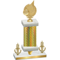 Premium Single Gold Carbon Fiber Victory Volleyball Trophy