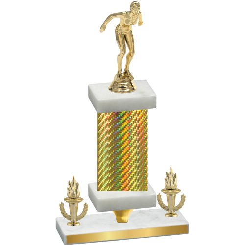 Premium Single Gold Carbon Fiber Victory Tennis Trophy