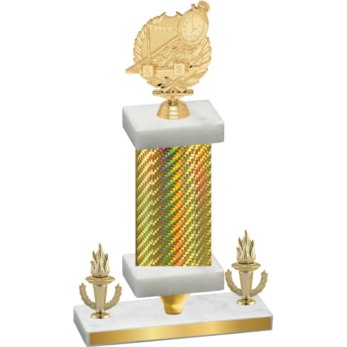 Premium Single Gold Carbon Fiber Victory Swimming Trophy