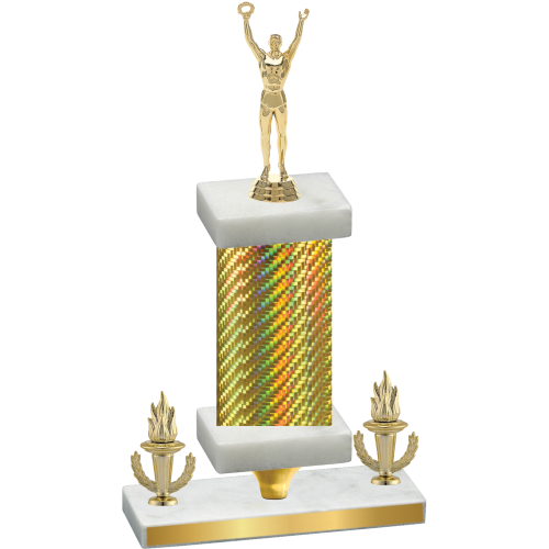 Premium Single Gold Carbon Fiber Victory Victory Trophy
