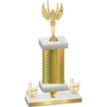 Premium Single Gold Carbon Fiber Third Place Victory Trophy