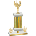 Premium Single Gold Carbon Fiber Fourth Place Victory Trophy