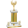Premium Single Gold Carbon Fiber Year Victory Trophy