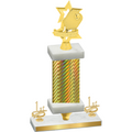 Premium Single Gold Carbon Fiber First Place Pickleball Trophy