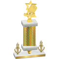 Premium Single Gold Carbon Fiber Victory Pickleball Trophy