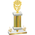 Premium Single Gold Carbon Fiber First Place Pickleball Trophy