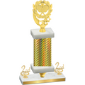 Premium Single Gold Carbon Fiber Second Place Pickleball Trophy