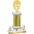 Premium Single Gold Carbon Fiber Year Pickleball Trophy