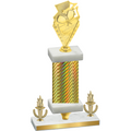 Premium Single Gold Carbon Fiber Victory Pickleball Trophy
