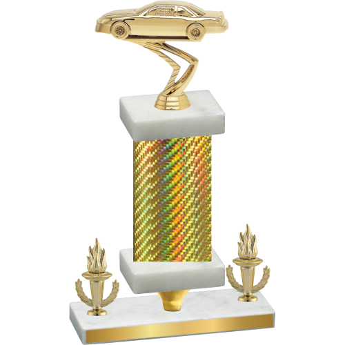 Premium Single Gold Carbon Fiber Victory Cars Trophy