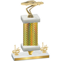 Premium Single Gold Carbon Fiber First Place Cars Trophy