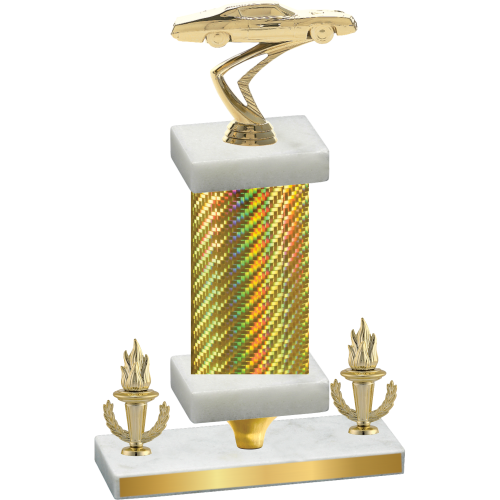 Premium Single Gold Carbon Fiber Victory Cars Trophy