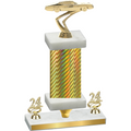Premium Single Gold Carbon Fiber Year Cars Trophy