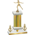 Premium Single Gold Carbon Fiber Victory Skater Trophy