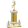 Premium Single Gold Carbon Fiber Victory Majorette Trophy