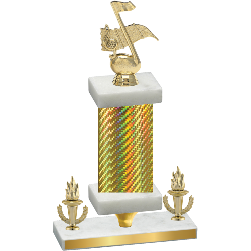 Premium Single Gold Carbon Fiber Victory Music Trophy