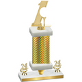 Premium Single Gold Carbon Fiber Year Golf Trophy