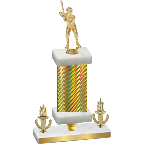 Premium Single Gold Carbon Fiber Victory Baseball Trophy