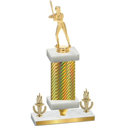Premium Single Gold Carbon Fiber Victory Softball Trophy