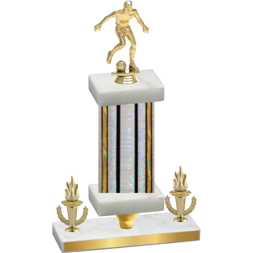 Premium Single Silver Glacier Victory Soccer Trophy