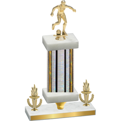 Premium Single Silver Glacier Victory Soccer Trophy