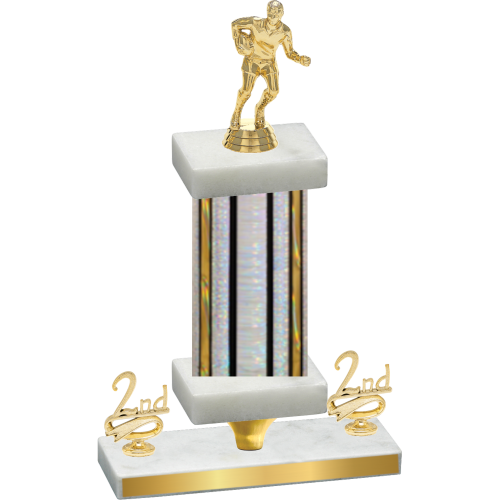 Premium Single Silver Glacier Second Place Rugby Trophy