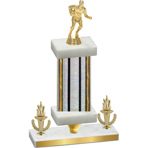 Premium Single Silver Glacier Victory Rugby Trophy