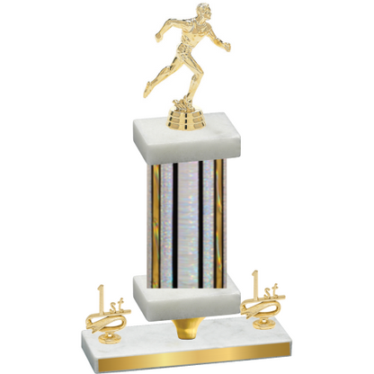 Premium Single Silver Glacier First Place Running Trophy