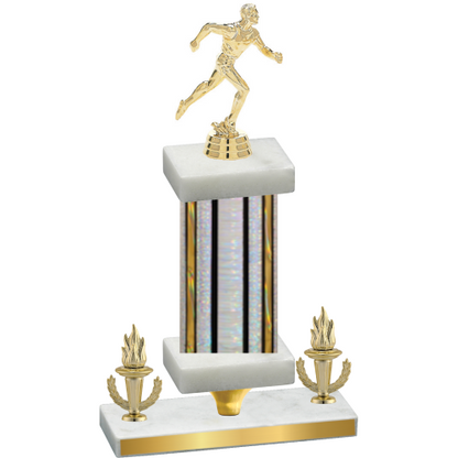 Premium Single Silver Glacier Victory Running Trophy