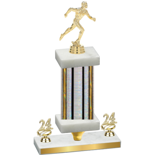 Premium Single Silver Glacier Year Running Trophy