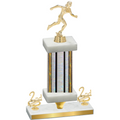 Premium Single Silver Glacier Second Place Running Trophy