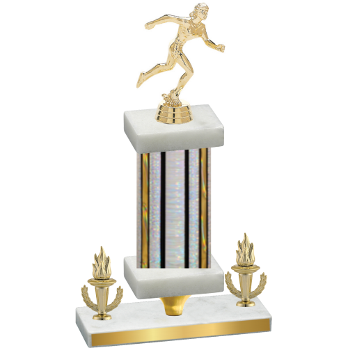 Premium Single Silver Glacier Victory Running Trophy