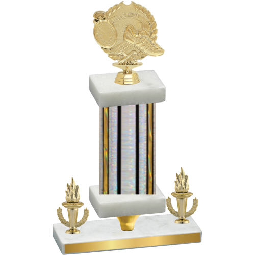 Premium Single Silver Glacier Victory Running Trophy