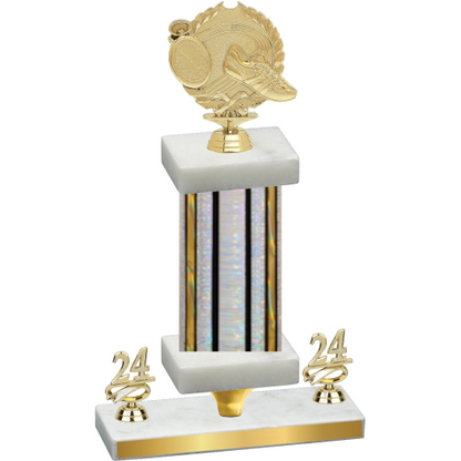 Premium Single Silver Glacier Year Running Trophy