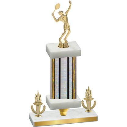 Premium Single Silver Glacier Victory Tennis Trophy