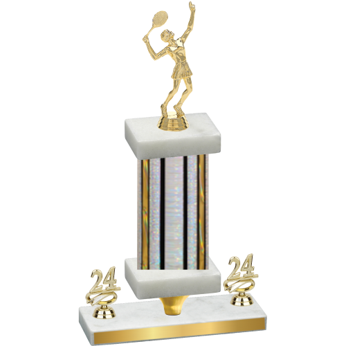 Premium Single Silver Glacier Year Tennis Trophy