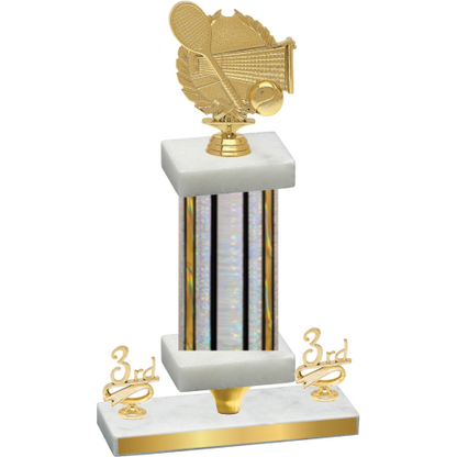 Premium Single Silver Glacier Third Place Tennis Trophy