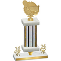 Premium Single Silver Glacier Year Tennis Trophy