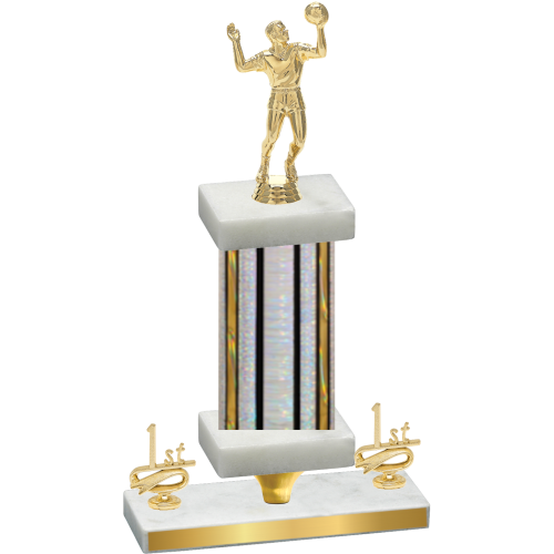 Premium Single Silver Glacier First Place Volleyball Trophy