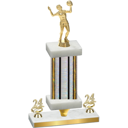 Premium Single Silver Glacier Year Volleyball Trophy