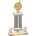 Premium Single Silver Glacier Year Volleyball Trophy
